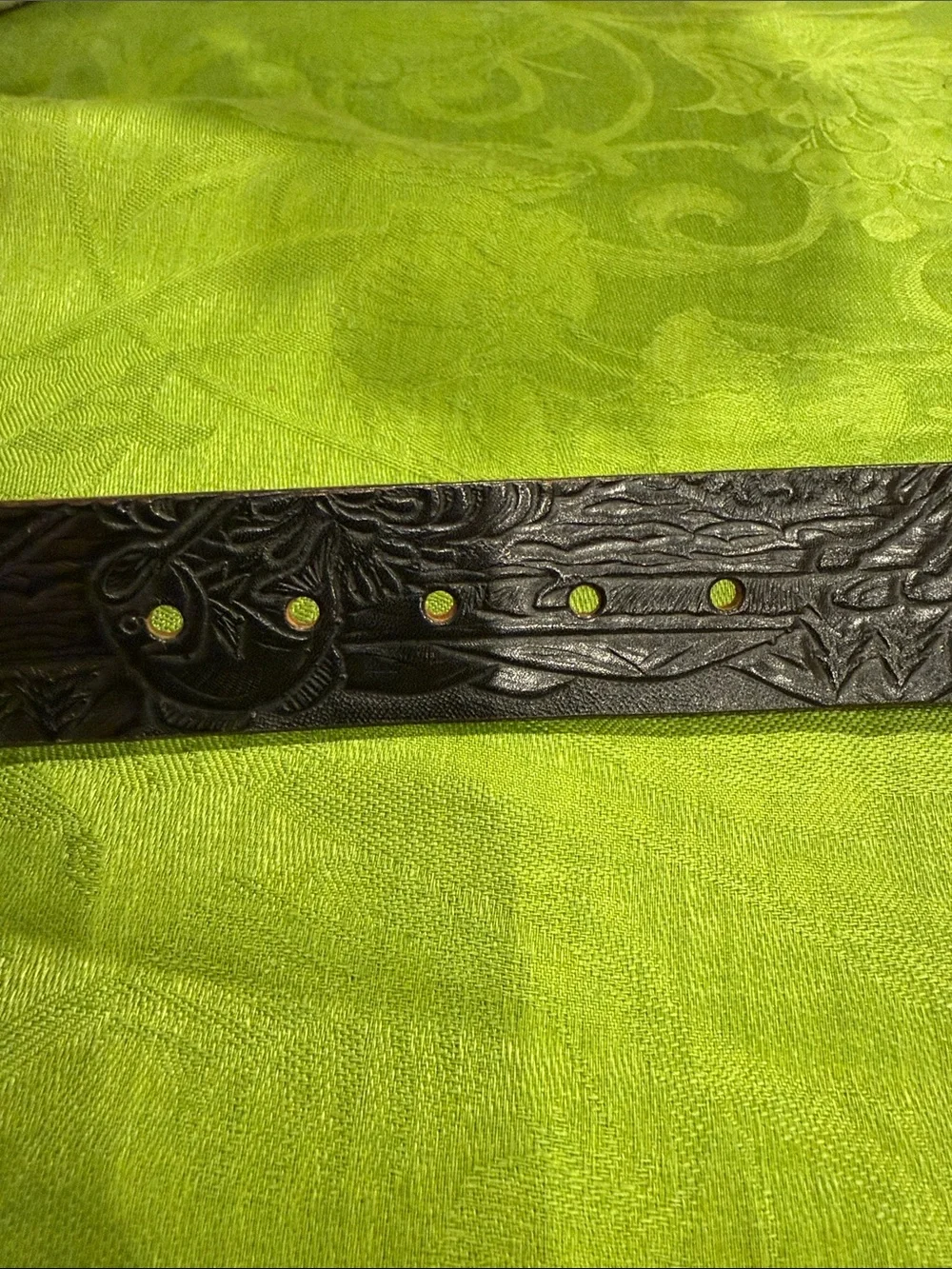 Indiana Metal Craft Trout Buckle and Leather Belt